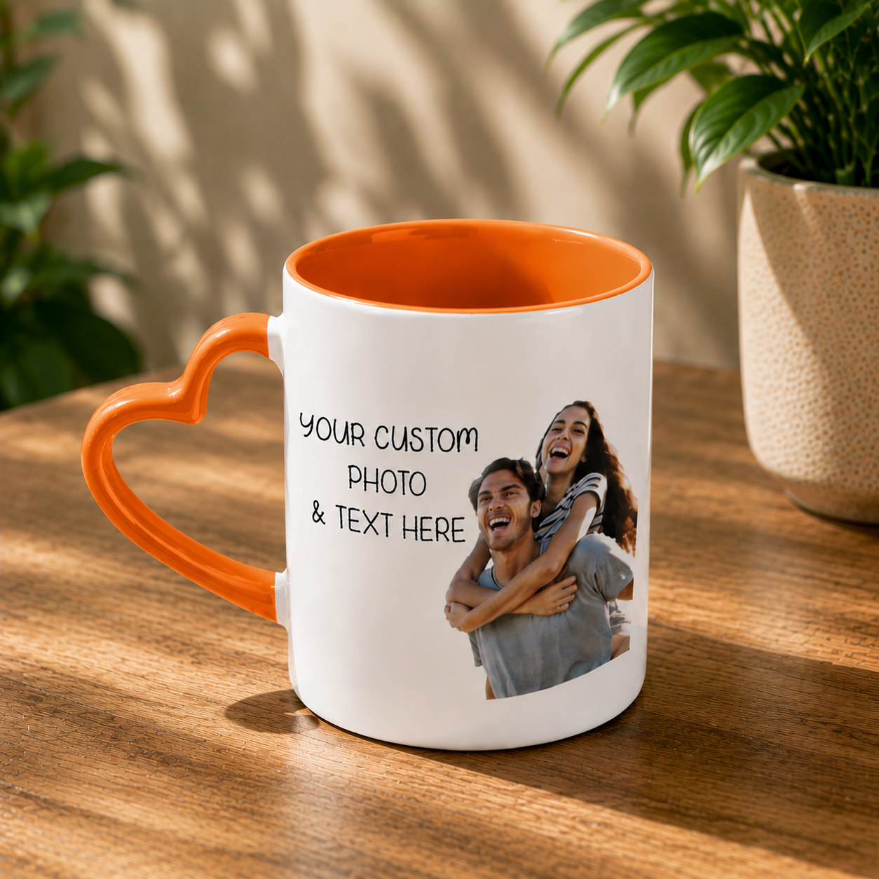 Premium Heart Handle Ceramic Mug