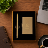 Premium Metal Pen & Card Holder Gift Set