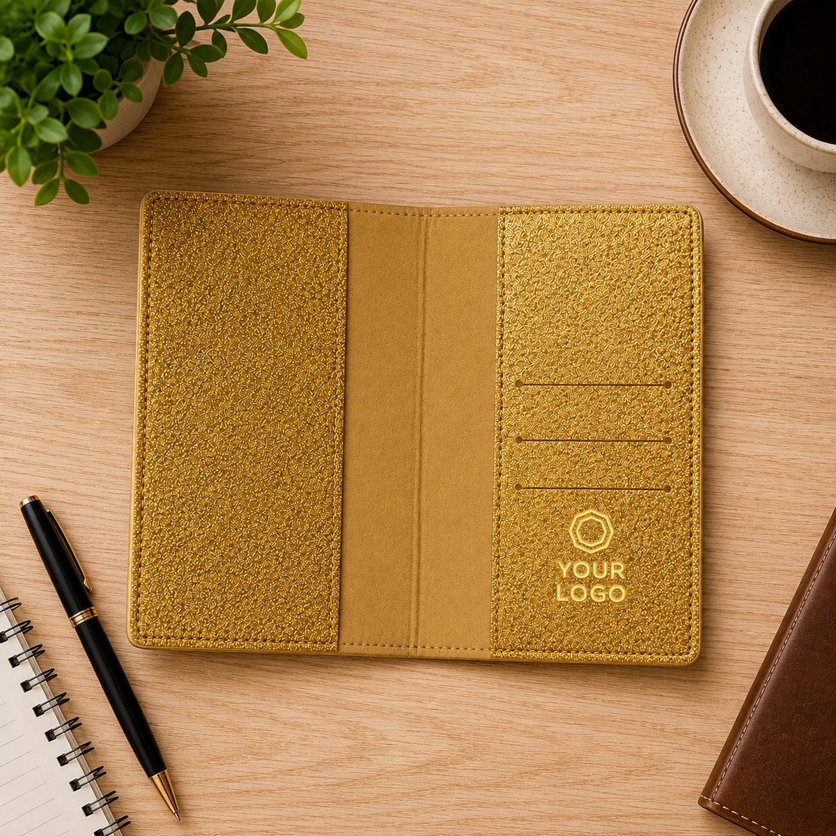 Premium Glitter Passport Cover & Travel Organizer