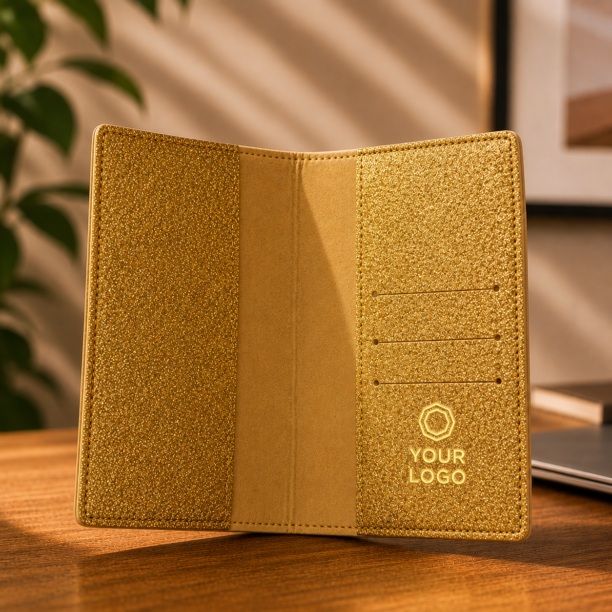 Premium Glitter Passport Cover & Travel Organizer
