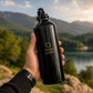 Stylish Black Stainless Steel Sipper Bottle