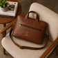 Premium Leatherette Laptop Messenger Bag