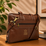Premium Leatherette Laptop Messenger Bag