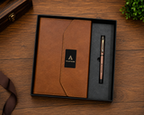 Premium Customized 2-in-1 Leather Diary & Pen Gift Set