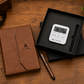 Premium Customized 3-in-1 Diary, Digital Clock & Pen Gift Set