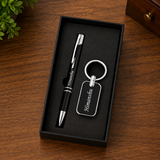 Glossy Pen & Keychain Combo Set