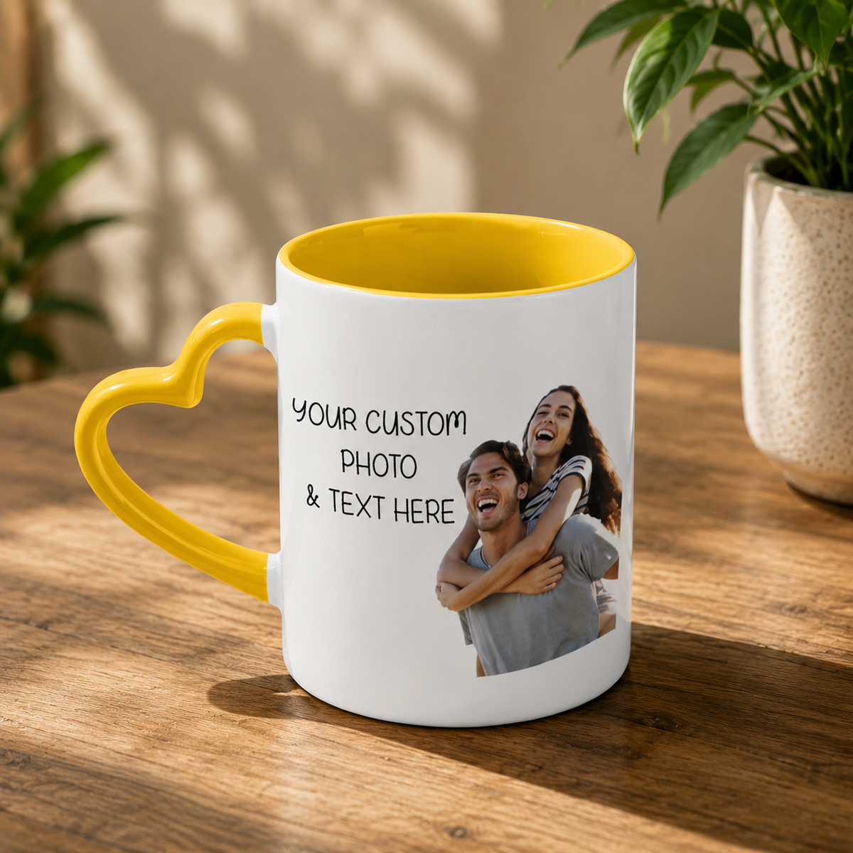 Premium Heart Handle Ceramic Mug