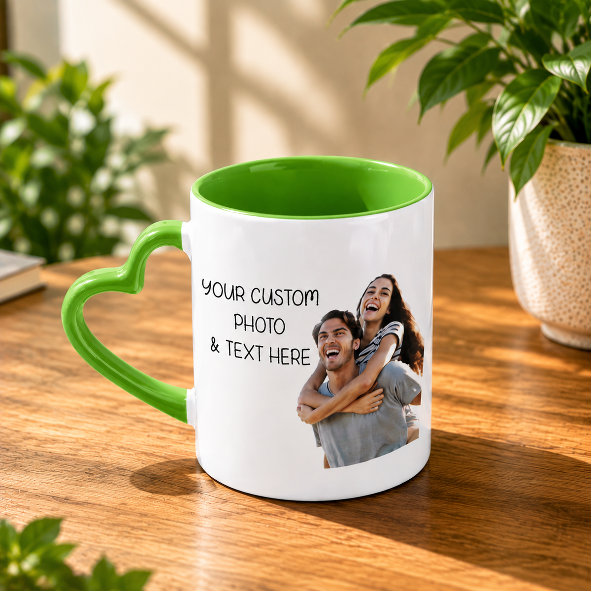 Premium Heart Handle Ceramic Mug