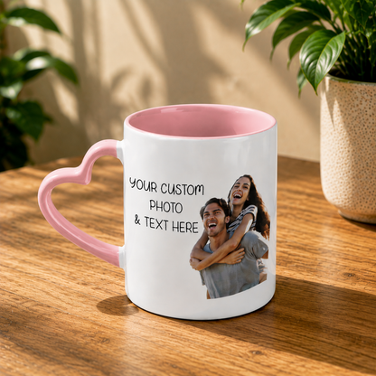 Premium Heart Handle Ceramic Mug