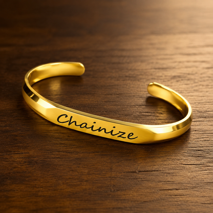 Premium Metallic Customized Kada Bracelet