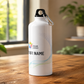 Customized 750ml Sublimation Sipper Bottle with Carabiner – White