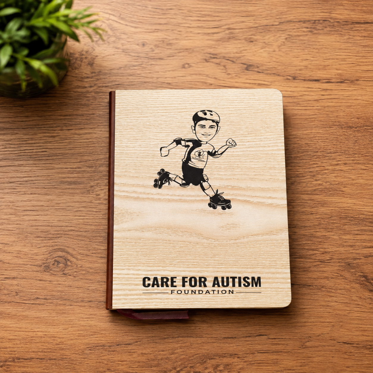 Premium Personalized Wooden A5 Diary with UV Printing