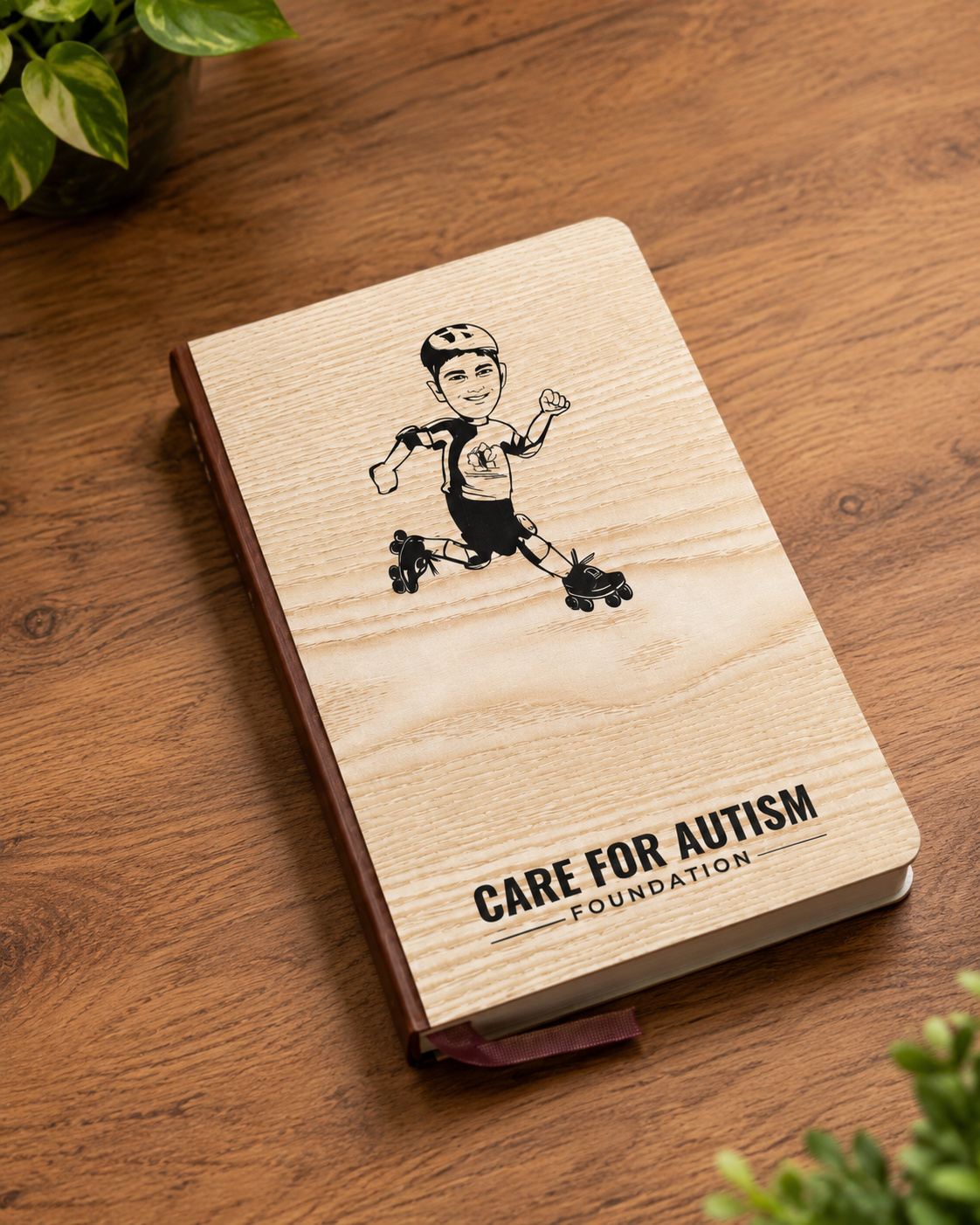 Premium Personalized Wooden A5 Diary with UV Printing
